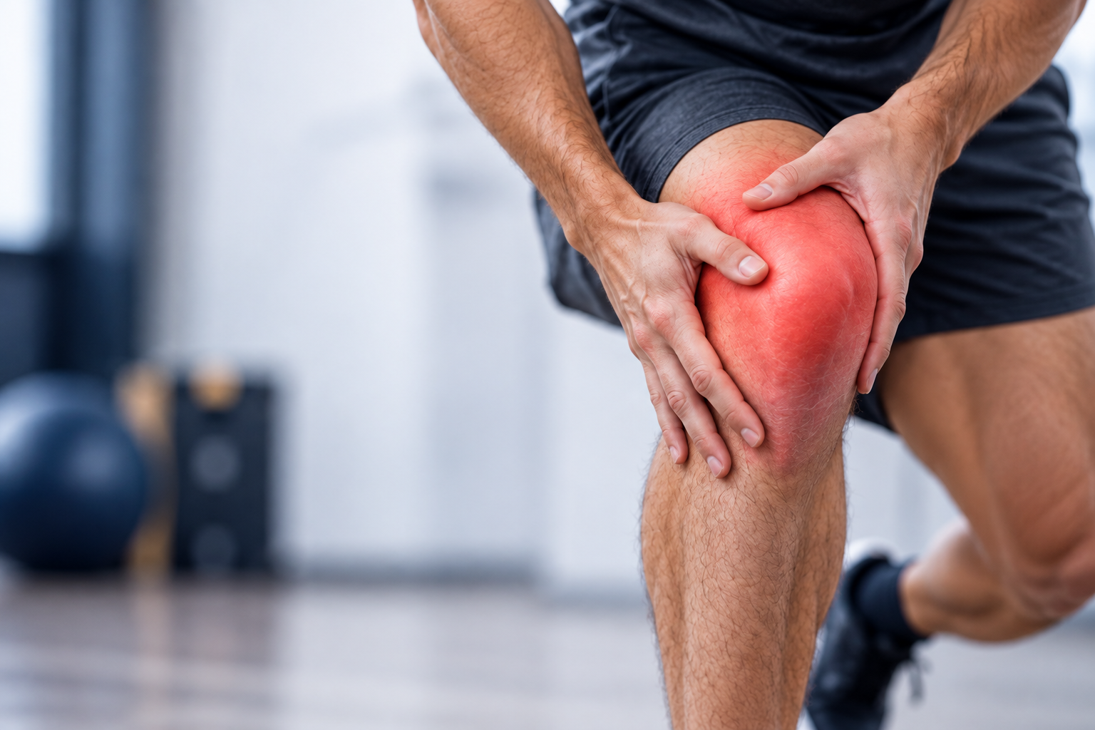 Athlete rapidly changing direction during sports